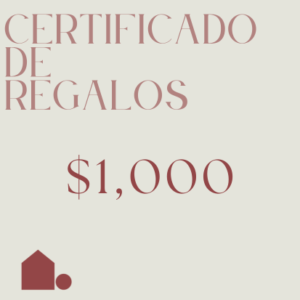 Certificado $1,000